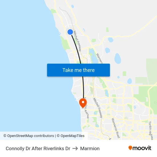 Connolly Dr After Riverlinks Dr to Marmion map