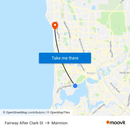 Fairway   After Clark St to Marmion map