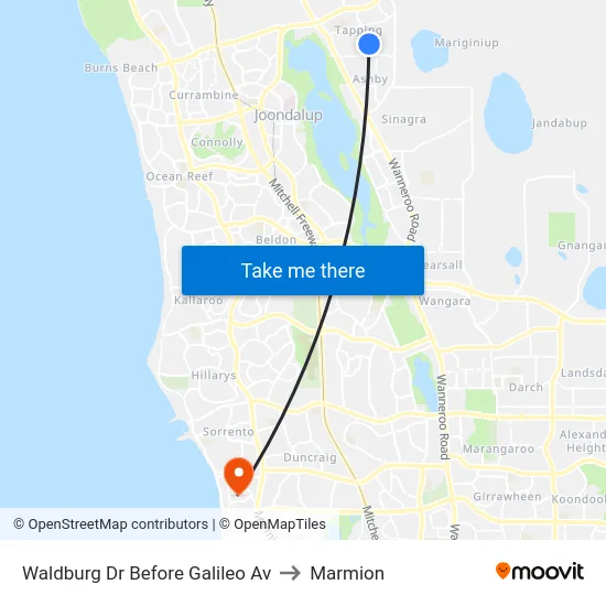 Waldburg Dr Before Galileo Av to Marmion map