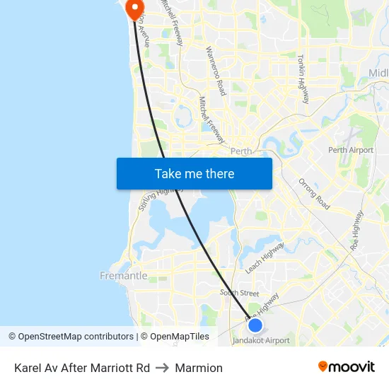 Karel Av After Marriott Rd to Marmion map