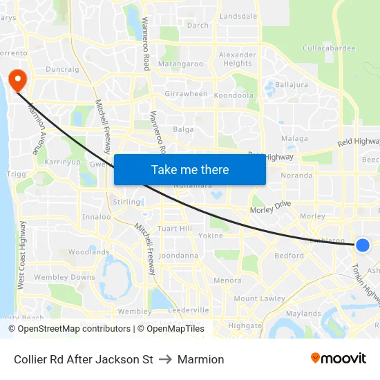 Collier Rd After Jackson St to Marmion map