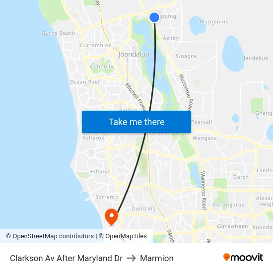 Clarkson Av  After Maryland Dr to Marmion map