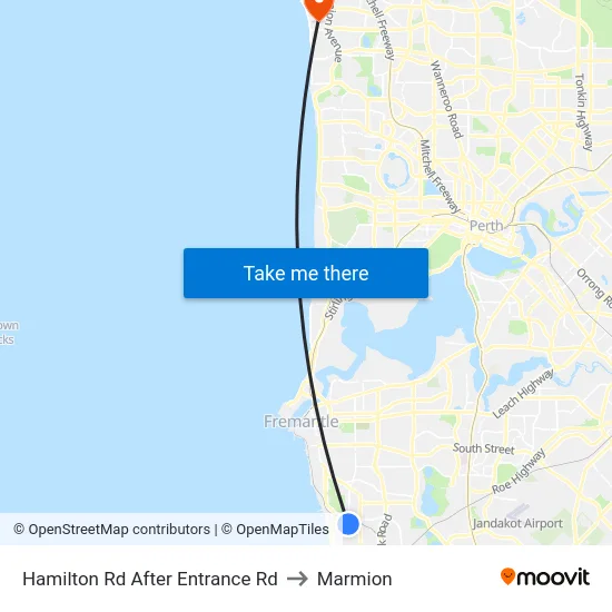 Hamilton Rd After Entrance Rd to Marmion map