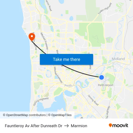 Fauntleroy Av After Dunreath Dr to Marmion map