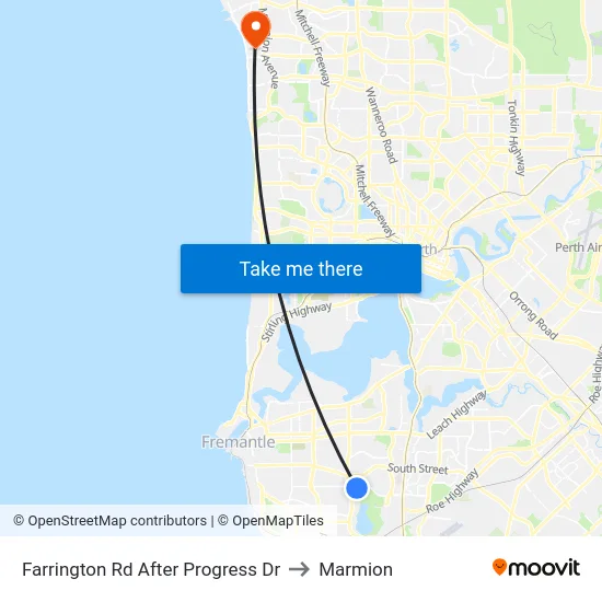 Farrington Rd After Progress  Dr to Marmion map