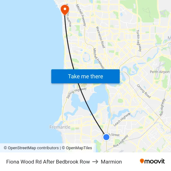 Fiona Wood Rd After Bedbrook Row to Marmion map