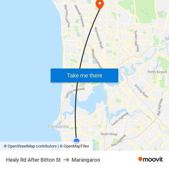 Healy Rd After Bitton St to Marangaroo map