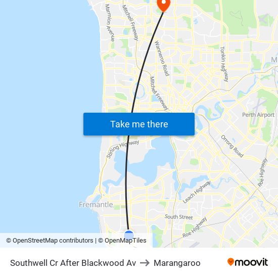 Southwell Cr After Blackwood Av to Marangaroo map