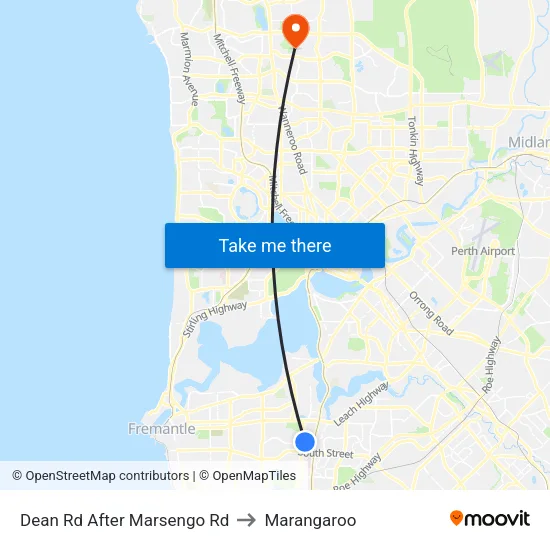 Dean Rd After Marsengo Rd to Marangaroo map