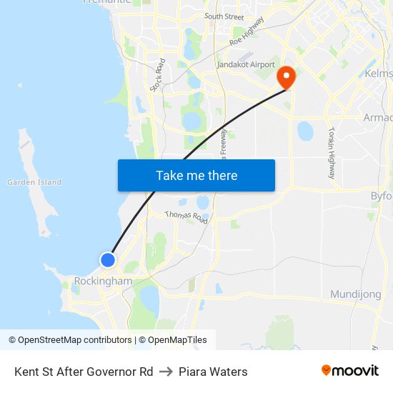 Kent St After Governor Rd to Piara Waters map