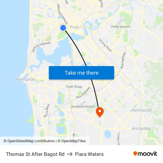 Thomas St After Bagot Rd to Piara Waters map