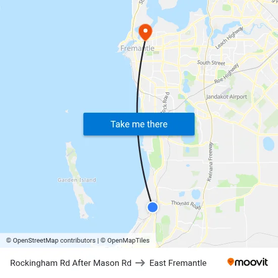 Rockingham Rd After Mason Rd to East Fremantle map