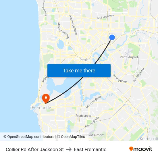 Collier Rd After Jackson St to East Fremantle map