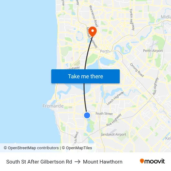 South St After Gilbertson Rd to Mount Hawthorn map