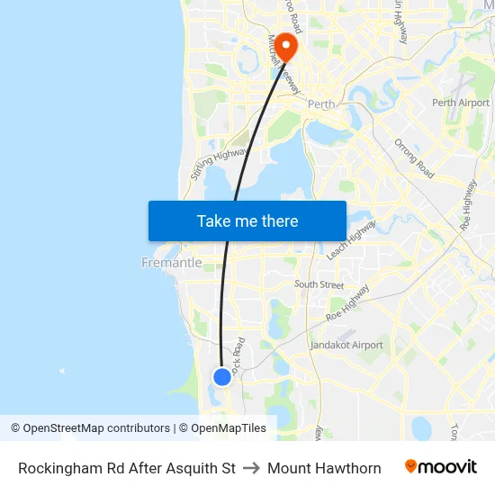 Rockingham Rd After Asquith St to Mount Hawthorn map
