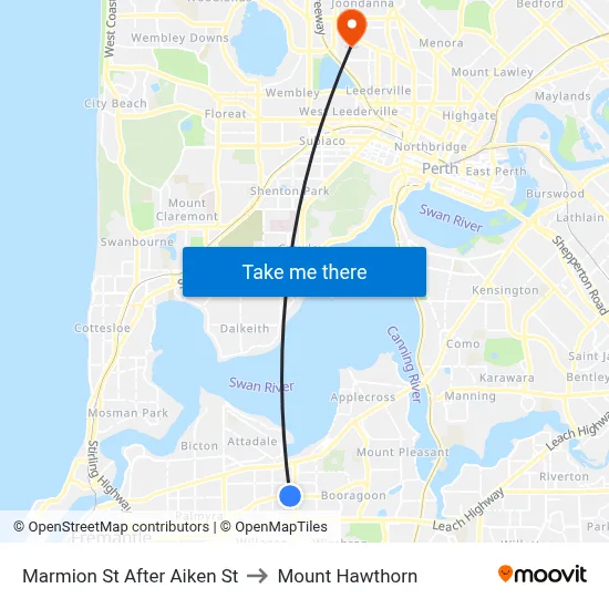 Marmion St After Aiken St to Mount Hawthorn map