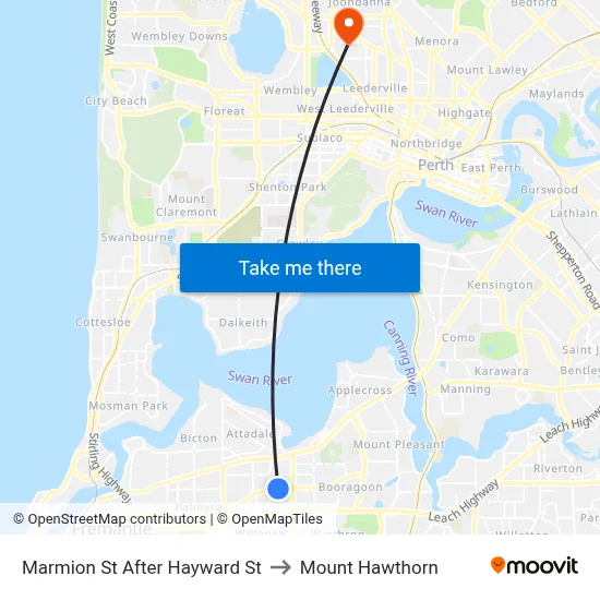 Marmion St After Hayward St to Mount Hawthorn map