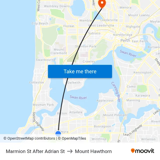 Marmion St After Adrian St to Mount Hawthorn map