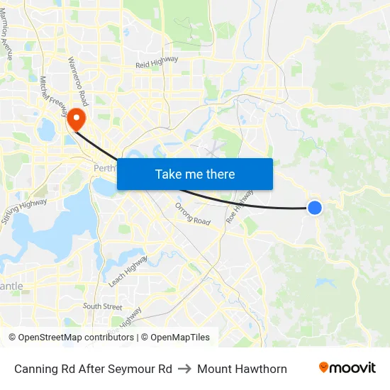 Canning Rd After Seymour Rd to Mount Hawthorn map
