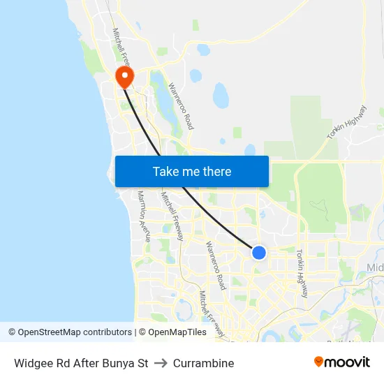 Widgee Rd After Bunya St to Currambine map