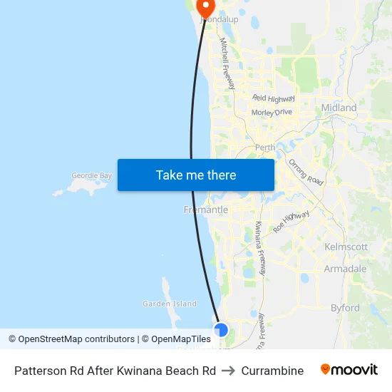Patterson Rd After Kwinana Beach Rd to Currambine map