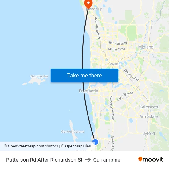 Patterson Rd After Richardson St to Currambine map