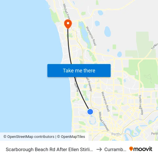 Scarborough Beach Rd After Ellen Stirling Bvd to Currambine map