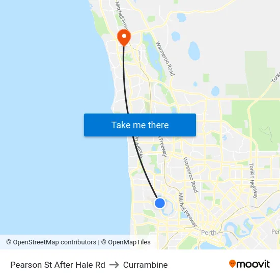 Pearson St After Hale Rd to Currambine map