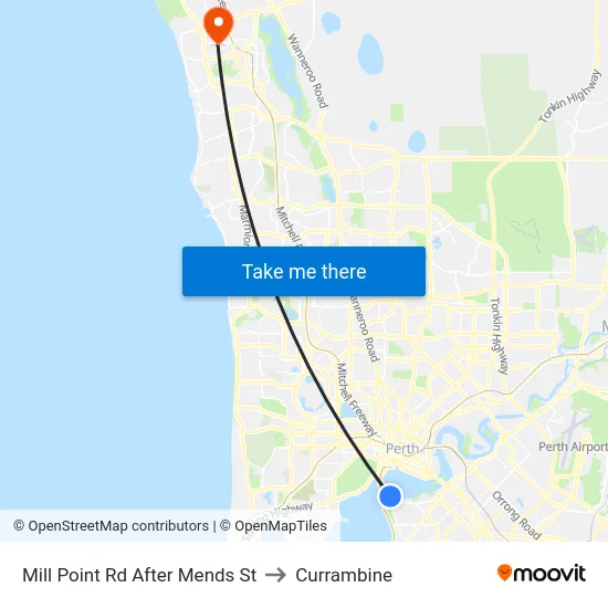 Mill Point Rd After Mends St to Currambine map