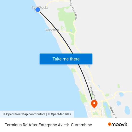 Terminus Rd After Enterprise Av to Currambine map