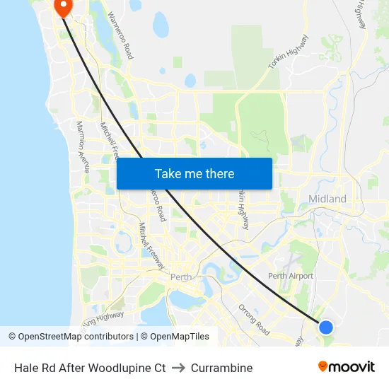 Hale Rd After Woodlupine Ct to Currambine map