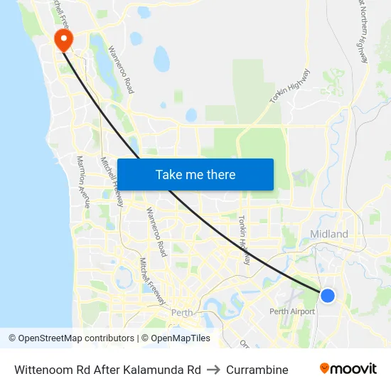 Wittenoom Rd After Kalamunda Rd to Currambine map