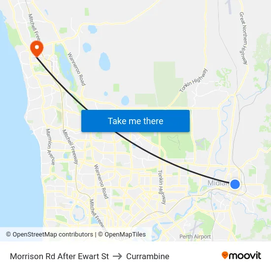 Morrison Rd After Ewart St to Currambine map