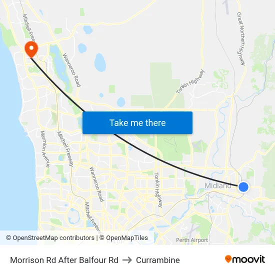 Morrison Rd After Balfour Rd to Currambine map