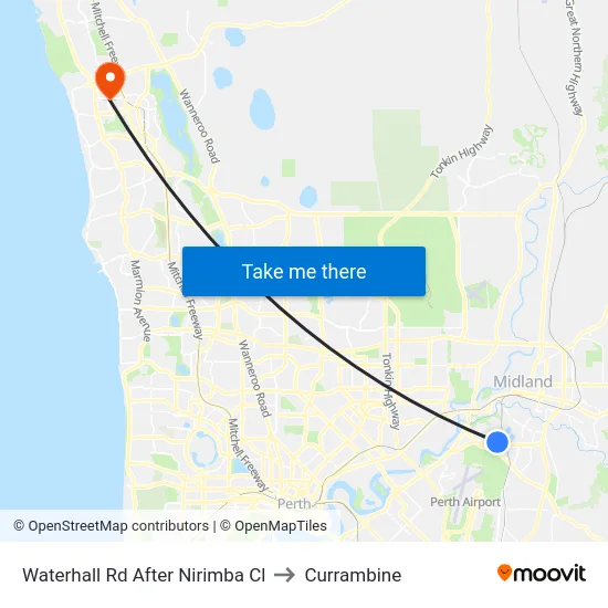 Waterhall Rd After Nirimba Cl to Currambine map