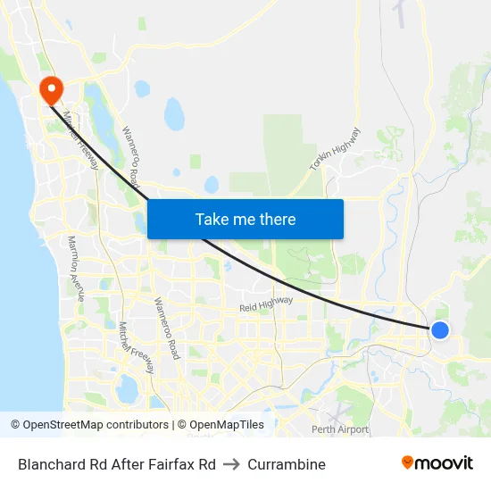 Blanchard Rd After Fairfax Rd to Currambine map