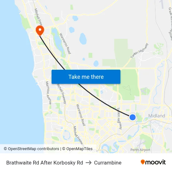 Brathwaite Rd After Korbosky Rd to Currambine map
