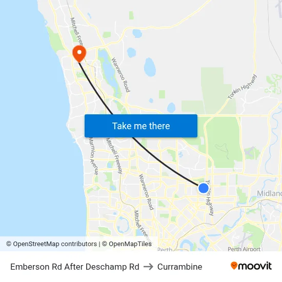 Emberson Rd After Deschamp Rd to Currambine map