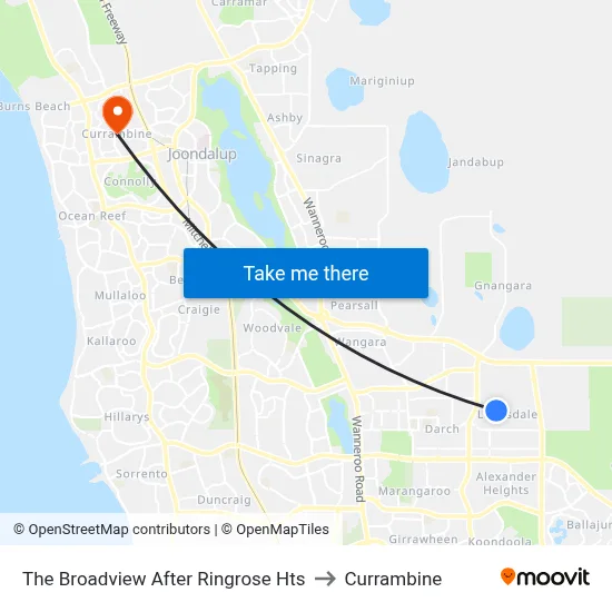 The Broadview   After Ringrose Hts to Currambine map