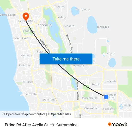 Errina Rd After Azelia St to Currambine map
