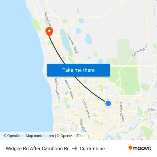 Widgee Rd After Camboon Rd to Currambine map