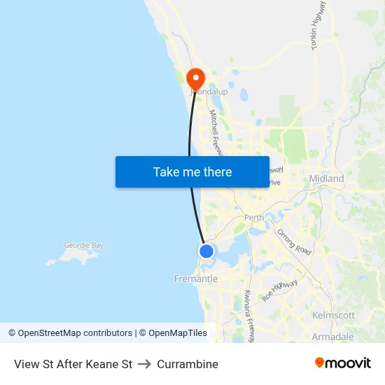 View St After Keane St to Currambine map