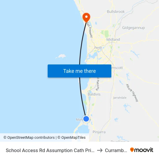 School Access Rd Assumption Cath Prim Sch to Currambine map