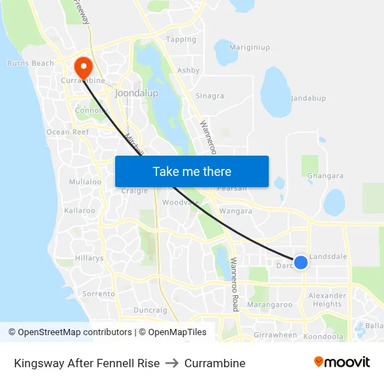 Kingsway   After Fennell Rise to Currambine map