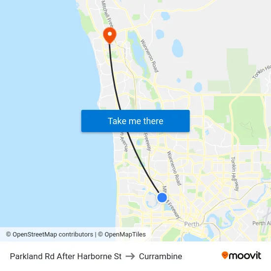 Parkland Rd After Harborne St to Currambine map