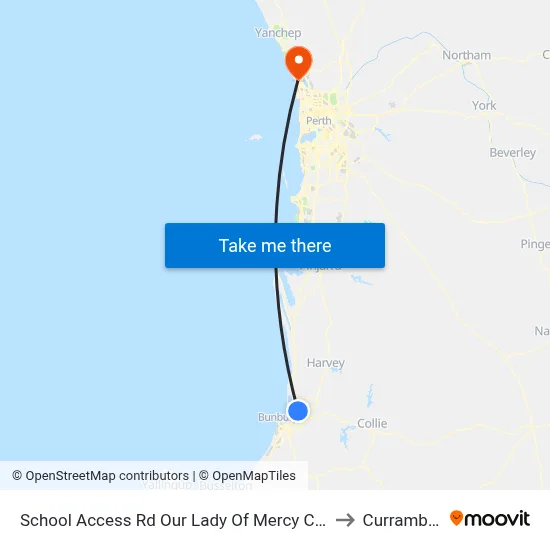 School Access Rd Our Lady Of Mercy College to Currambine map