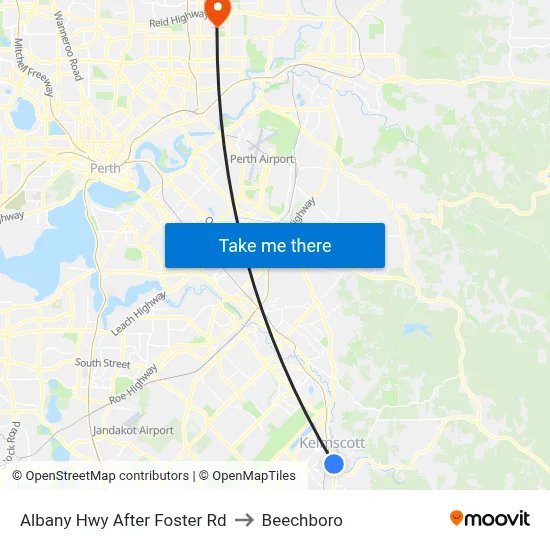 Albany Hwy After Foster Rd to Beechboro map