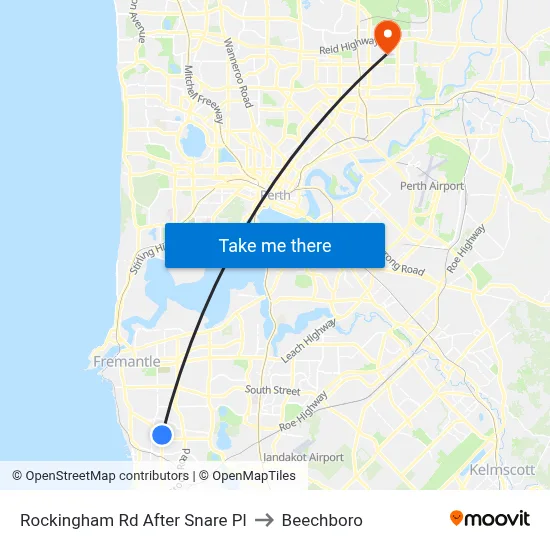 Rockingham Rd After Snare Pl to Beechboro map