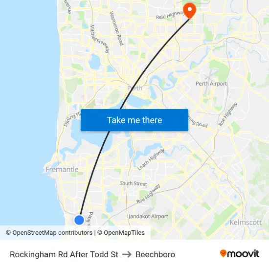 Rockingham Rd After Todd St to Beechboro map