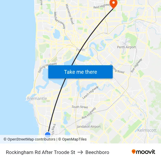 Rockingham Rd After Troode St to Beechboro map